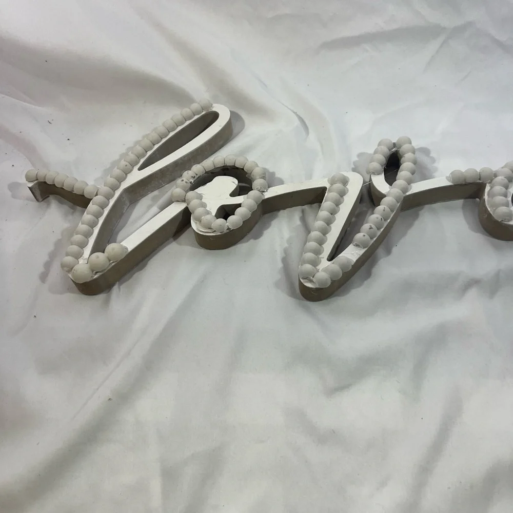 White Love Wall Decor